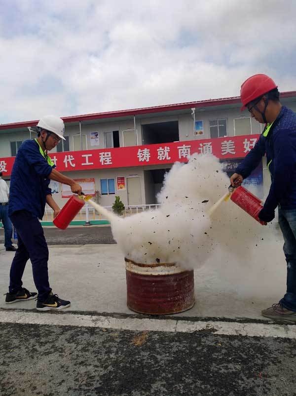 苏北分公司在南通地铁项目开展安全月活动